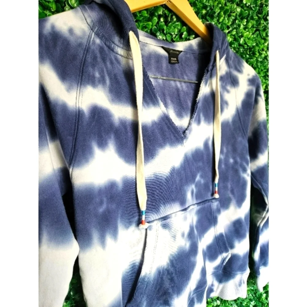 J.Crew Women's tie-dye hooded sweatshirt